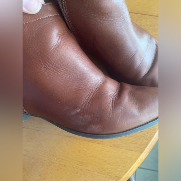 Brown leather naturalizer ankle booties - Picture 5 of 12